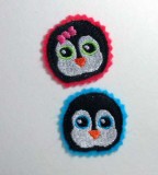 Felt Penguin Faces Bits and Pieces