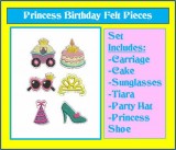 Birthday Princess Felt Bits and Pieces