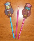 Graduation Owl Pencil Topper Set