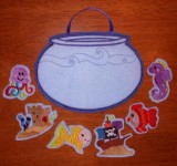 Fish Bowl Felt board Tote Set